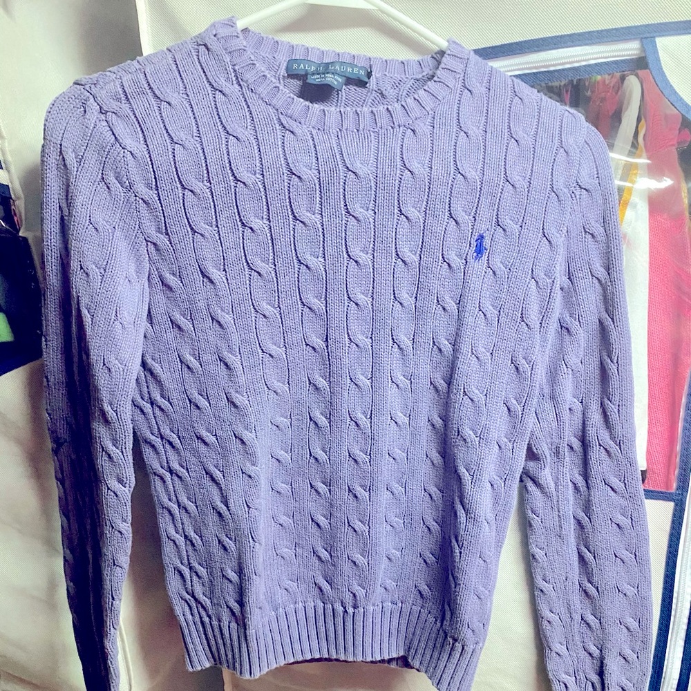 Polo crew neck sweater